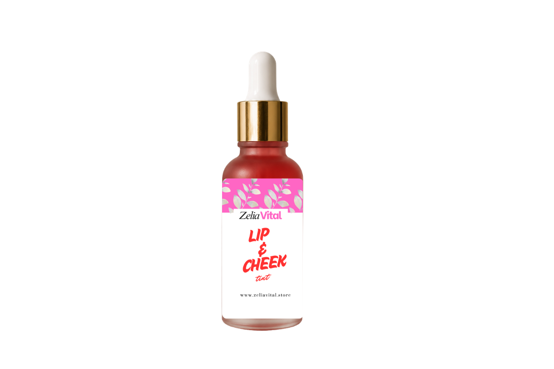 Red Lip and Cheek Tint - Natural, Moisturizing, and Long-lasting Lip and Cheek Tint with Repairing Ingredients - 30ml